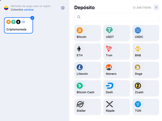 Depositar en 1Win Casino